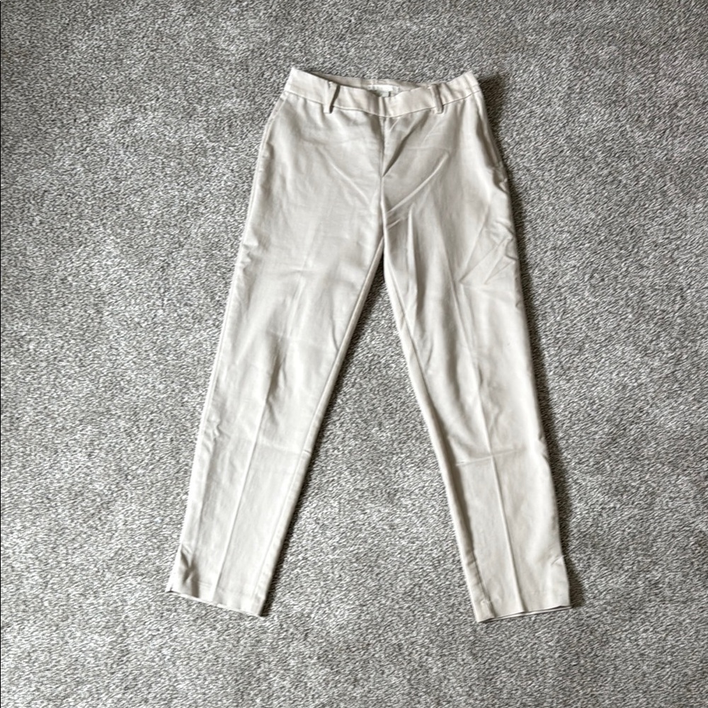 H&M Cream Women's Trousers